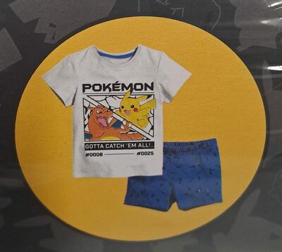 74413 Pokemon Shortama Jongens Maat 110-116