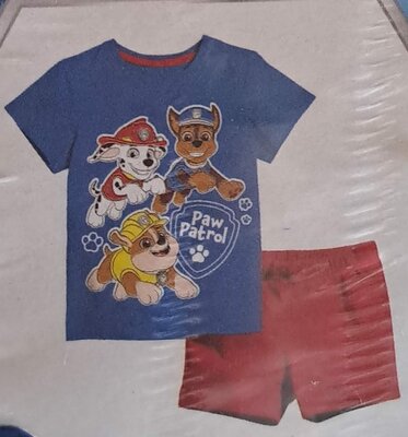 74444 Paw Patrol Shortama Jongens Maat 110-116
