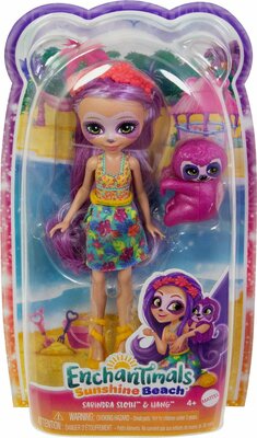88192 Mattel Enchantimals Sunshine Beach Sabindra Sloth & Hang
