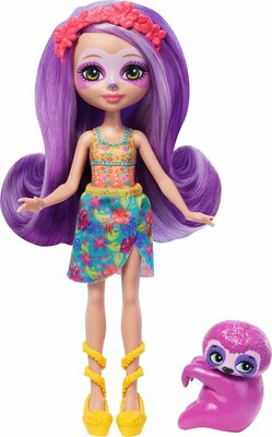 88192 Mattel Enchantimals Sunshine Beach Sabindra Sloth & Hang