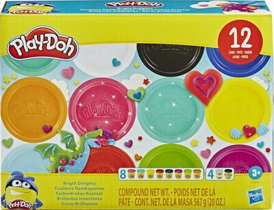 21193 Play-Doh Kleiset 12 Felle Kleuren 567g  