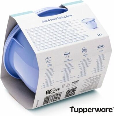 85111 Tupperware Essentials Seal & Store Vershoud Kom 1.1 L Blauw