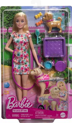 92243 Barbie Hondenduo Met puppy en grote hond