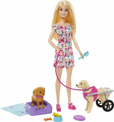 92243 Barbie Hondenduo Met puppy en grote hond