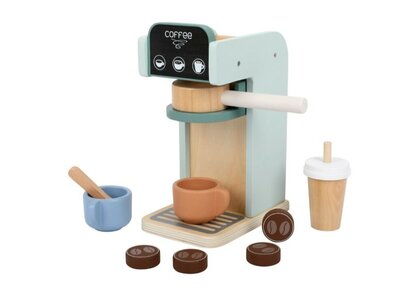 23849 Playing Kids Houten Koffiemachine 10-delig