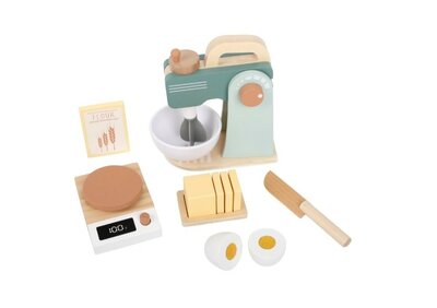 23856 Playing Kids Houten Mixer 9-delig