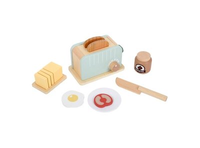 23863 Playing Kids Houten Toaster 10-delig