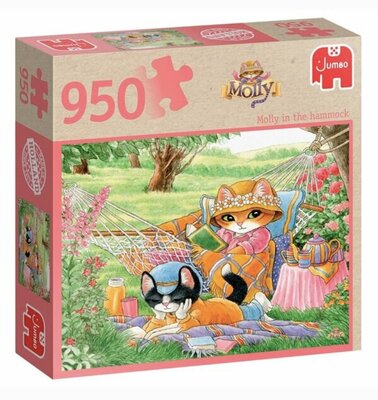 05393 Jumbo Puzzel Francien Molly in de hangmat  950 stukjes
