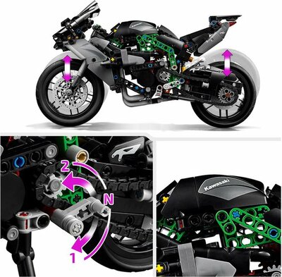 42170 LEGO Technic Kawasaki Ninja H2R motor