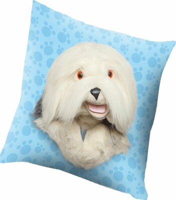 75987 Samson en Marie Kussen Blauw  40 x 40 cm