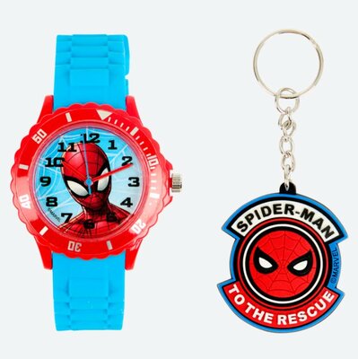 22257 Marvel Spiderman Horloge met sleutelhanger inclusief batterijen