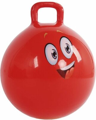 25920 Smiley Skippybal Rood 4 tot 8 jaar 45 cm groot Met Handvat