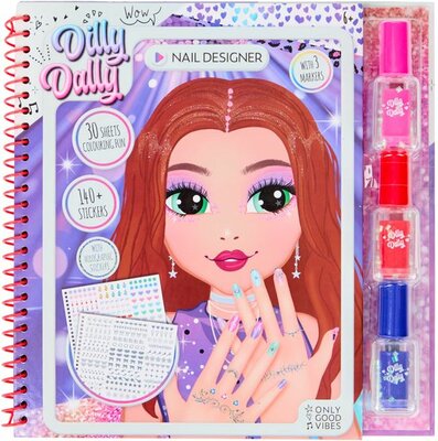 65972 Durabo Dilly Dally Nail Designer  Kleurboek  Nagellak  Stickers