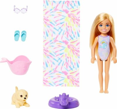 92212 Mattel Barbie Chelsea Regenboogwaterglijbaan    