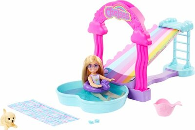 92212 Mattel Barbie Chelsea Regenboogwaterglijbaan    