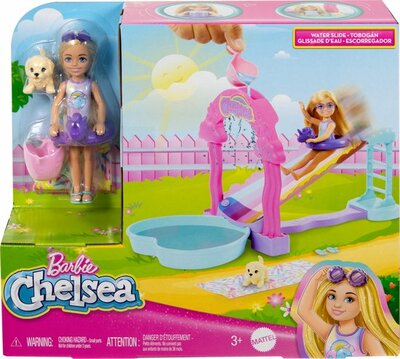 92212 Mattel Barbie Chelsea Regenboogwaterglijbaan    