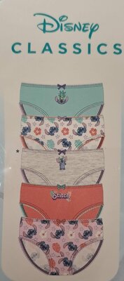 09580 Disney Stitch Meisjes Slips  5 stuks Maat 122-128