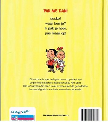 52358 Suske en Wiske Junior Boek Pak me dan!!!