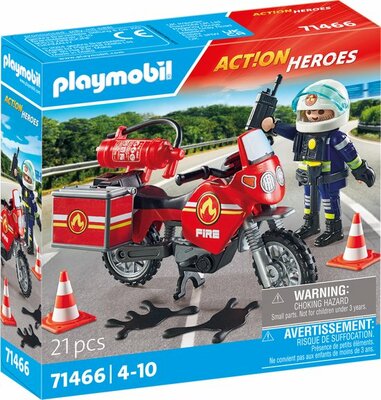 71466 PLAYMOBIL Action Heroes Brandweer op de plaats van het ongeval