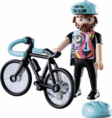 71478 PLAYMOBIL Special Plus Wielrenner Paul met fiets en helm.