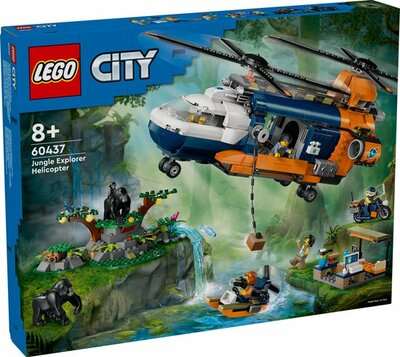 60437 LEGO City Jungleonderzoekers: helikopter bij de basis