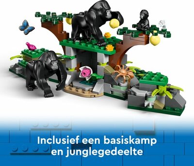 60437 LEGO City Jungleonderzoekers: helikopter bij de basis
