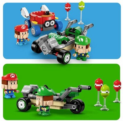 72034 LEGO Mario Kart Baby Mario vs Baby Luigi