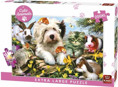 56007 KING Puzzel Cute Animals Honden 200XL stukjes