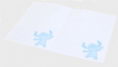 27800 Disney Stitch Pluche Notitieboek A5 Licht Roze Hart