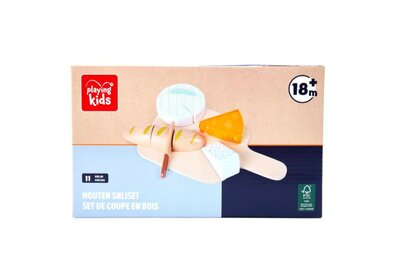 23085 Playing Kids Houten Snijset Kaas
