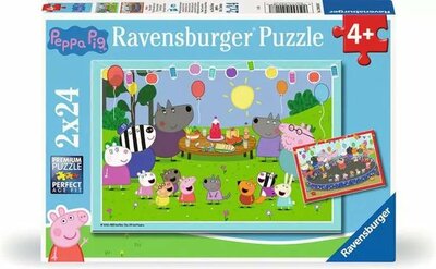 040187 Ravensburger Puzzel Peppa Pig 2x24 stukjes