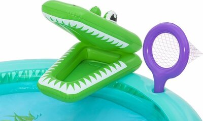 68442 Crocodile Cove Opblaasbaar Waterspeelcentrum en Zwembad