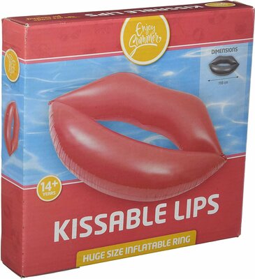 20622 Enjoy Summer Opblaasbare Lippen 118 Cm Roze