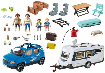 71423 PLAYMOBIL Family Fun Caravan met auto