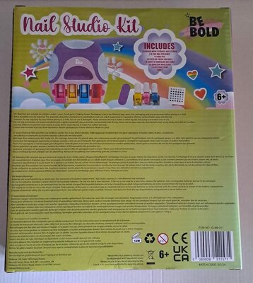 11571 Nagelstudio Kit met Droger, Opdrukbare Nagels en Nagellak