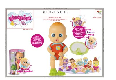 95595 Bloopies Cobi Bathtime Friends-pop Groen
