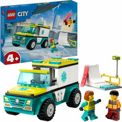 60403 LEGO City Ambulance en snowboarder