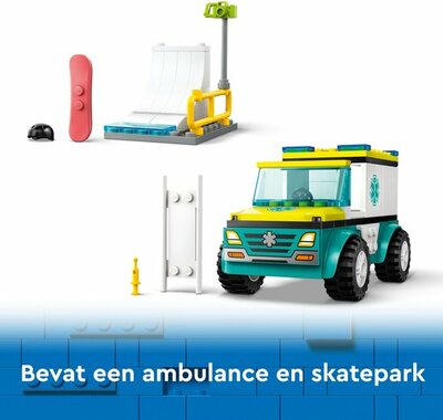 60403 LEGO City Ambulance en snowboarder