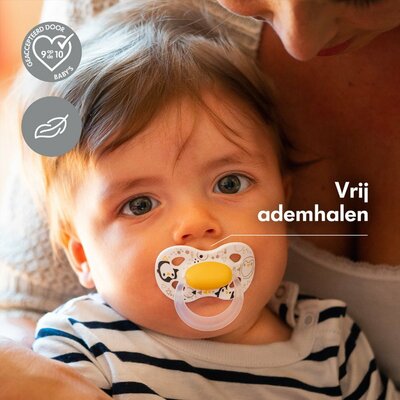 75092 Medela Baby Fopspeen Original Hoge Acceptatie Orthdontisch Ergonomische Vorm Sunshine Yellow 0-6 maanden 1 stuks  