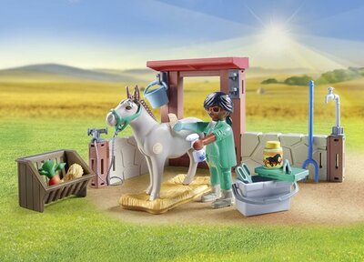 71471 PLAYMOBIL Starter Pack Boerderij dierenarts met de ezels