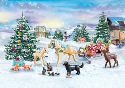 71345 PLAYMOBIL Adventskalender Paarden: kerst sleerit