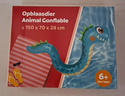21920 Opblaasdier Draak Groen 6+