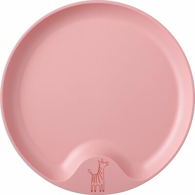 09986 Mepal Mio kinderbord  Magnetronbestendig  Met greep  Deep pink