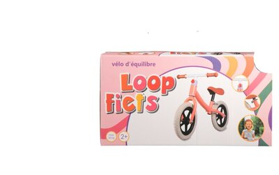 48247 Metalen Loopfiets Perzikkleur