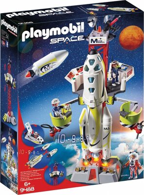 9488 PLAYMOBIL Mars-raket met lanceerplatform