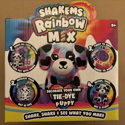 75744 Shakems  Rainbow Mix  Tie-Dye Puppy