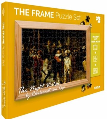 26822 The Frame De Nachtwacht van Rembrandt van Rijn Puzzelset met houten frame 500 stukjes