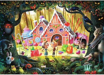 169504 Ravensburger Puzzel Hans en Grietje pas op! 1000 stukjes