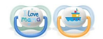 49176 Philips Avent Fopspenen Ultra Air Happy 0-6 maanden 2 stuks