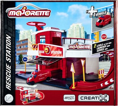 70611 Majorette Creatix Brandweer Station 1 Voertuig